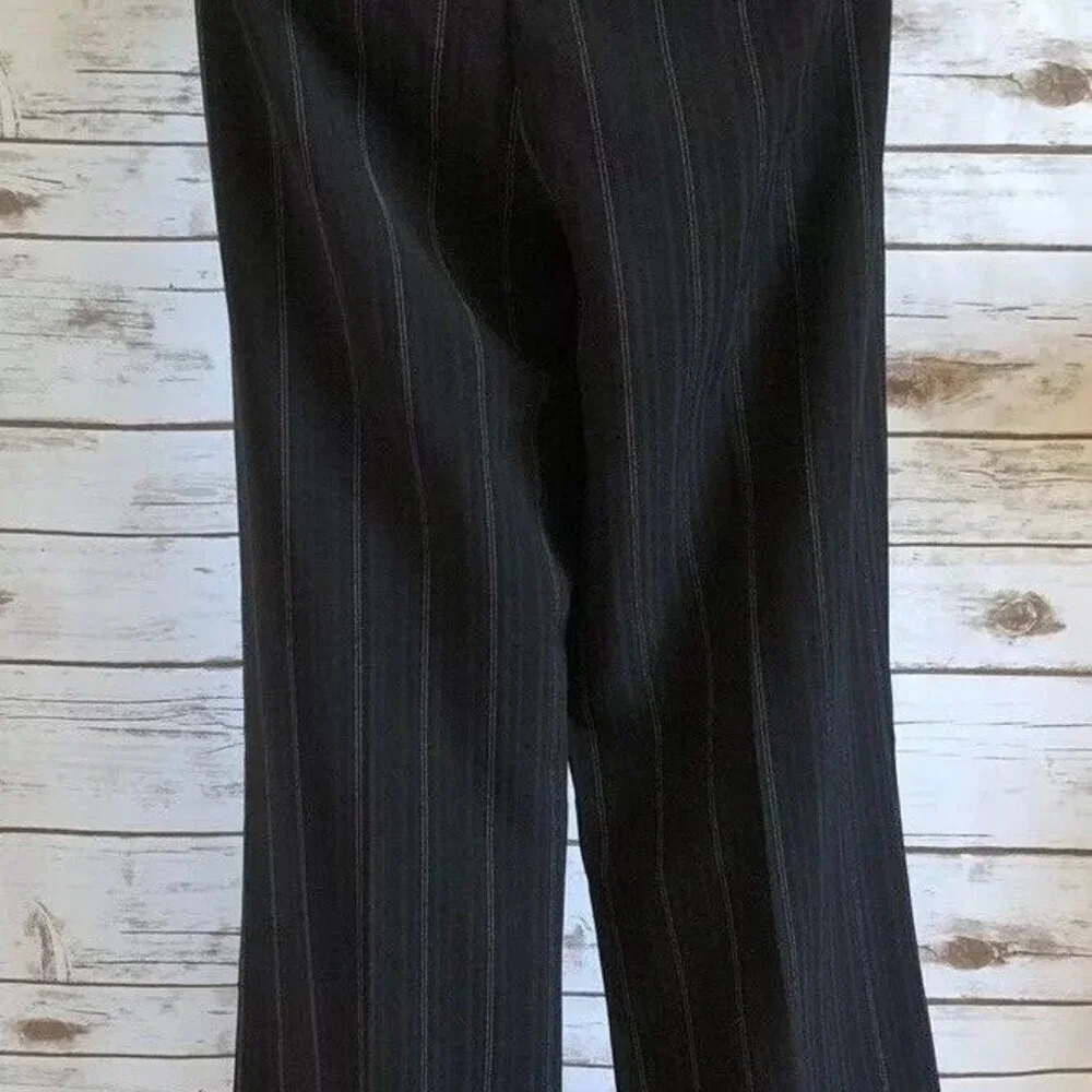 TAGLIA Women Striped Boot Cut Black White Work Trouser Career Pants Size 44 - Picture 10 of 12